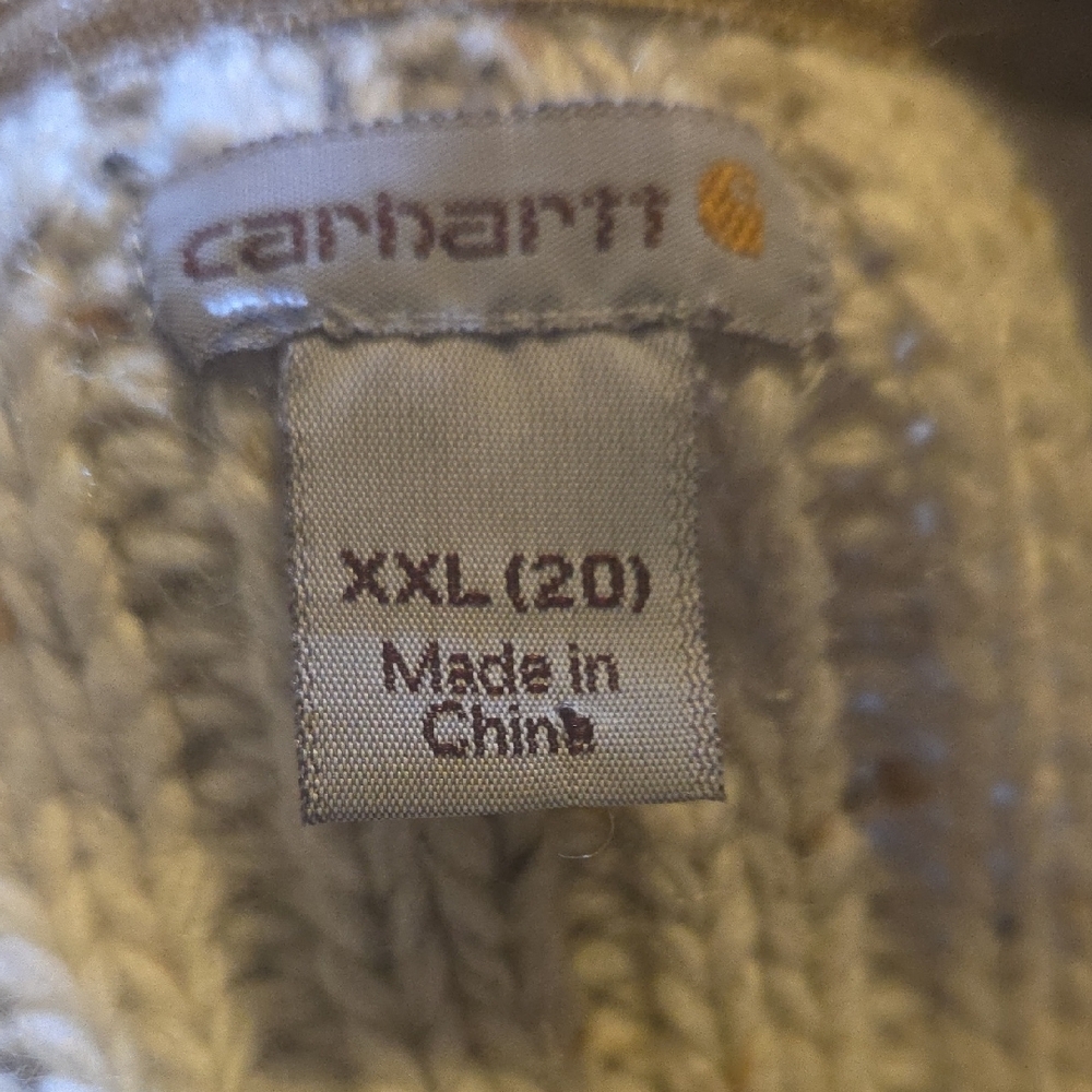 🤎🤎 Carhartt Cream Cable Knit Sweater - Picture 7 of 7